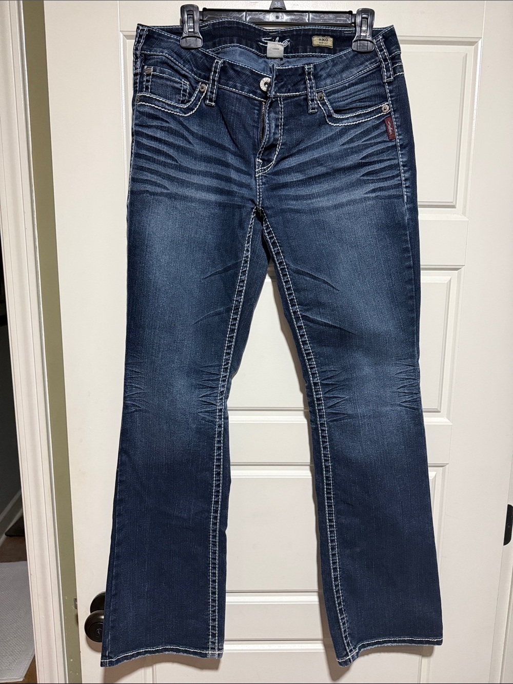 Silver Jeans dark indigo bootcut jeans